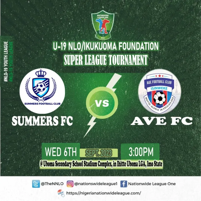 Summer FC Versus Ave FC Tie Kicks Off NLO/Ikukuoma Super Cup In Uboma, Imo State