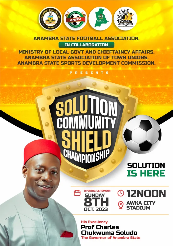 Organisers Reveal N3.5m Prize Money In Maiden Solution Community Shield Football Championship