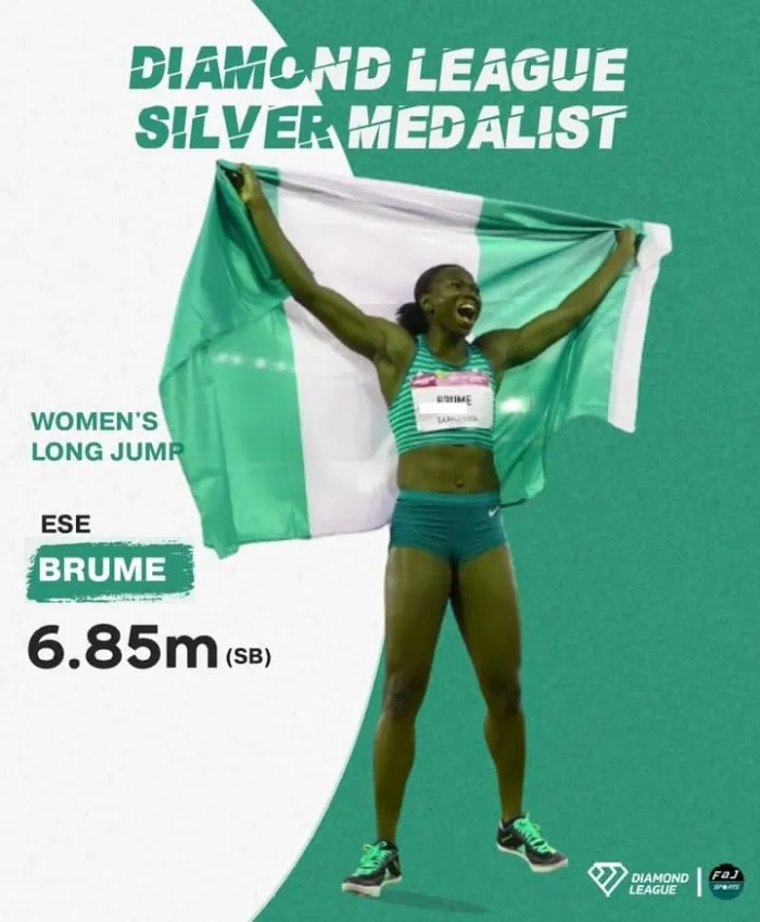 Sports Minister Congratulates Ese Brume for Podium Finish at the Diamond League