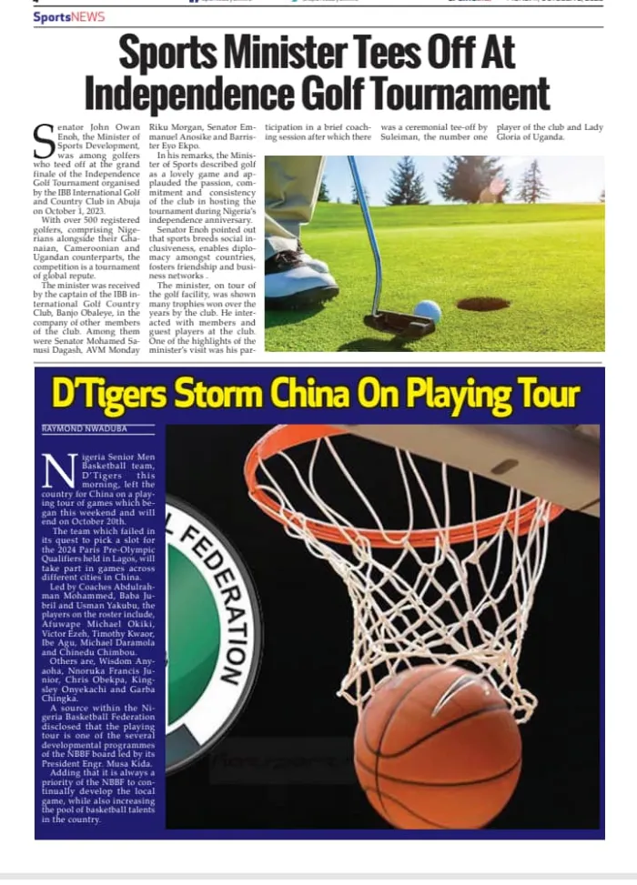 D'Tigers Storm China On Playing Tour