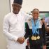 Sports Minister Receives 13 Year Old Gymnast, Stephanie Onusiriuka After Winning 4 Gold Medals at National Youth Games