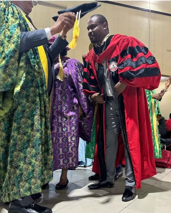 Behold! Dr Vincent Enyeama Bags Honorary Doctorate Degree From UniUyo