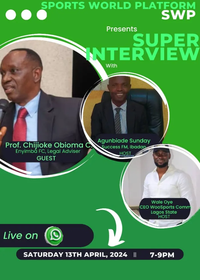 FIFA allows Coaches to take indebted clubs to industrial Court ... Professor Collins Obioma