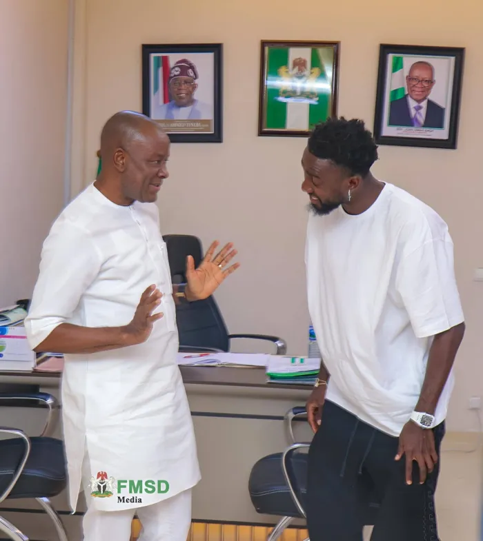 Ndidi Pays Courtesy Visit to Sports Minister