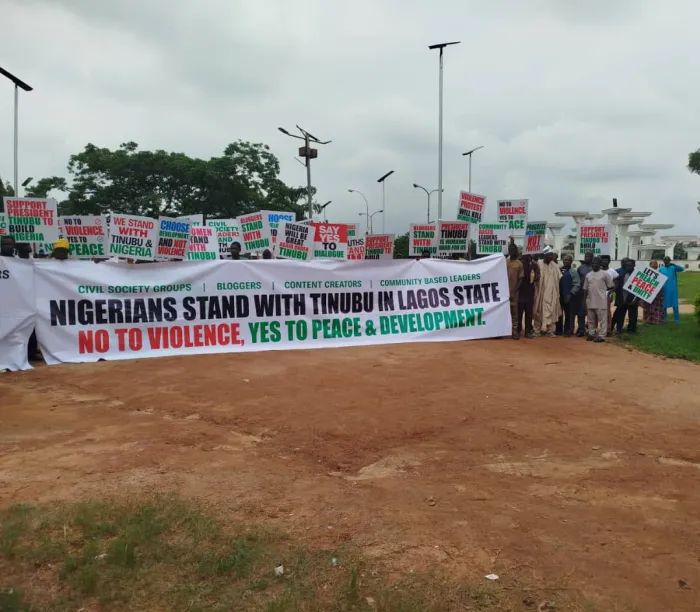 Protest: CSOs Warn Against Chaos As Pro-Tinubu Rallies Rock Abuja, Lagos