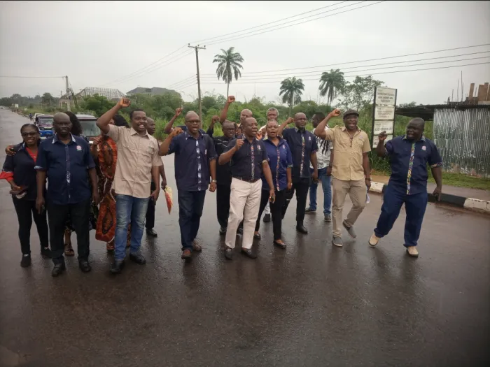 ASUU UNIZIK Chapter Holds Solidarity Rally To Protest Victimization of Teaching Staff In Various Branches