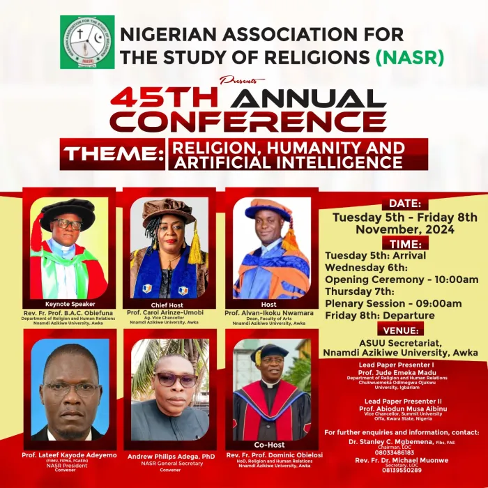 NASR Set To Hold Her 45th Annual Conference