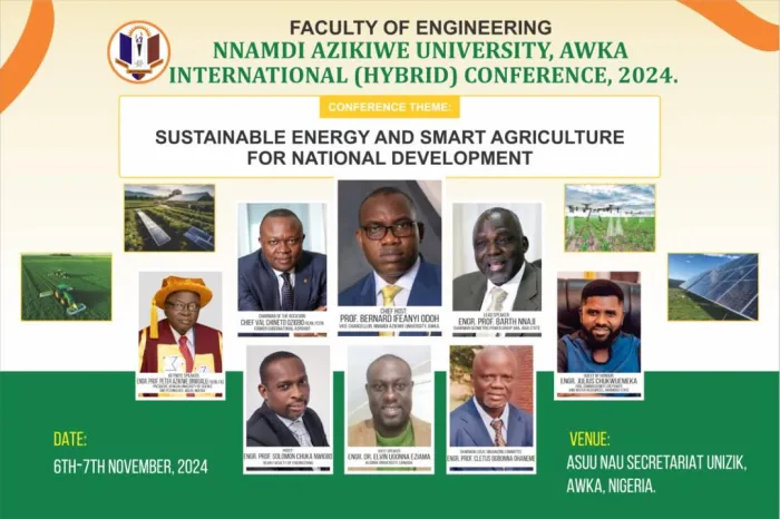 Faculty of Engineering UNIZIK Set To Hold Her 2024 Biennial International Conference