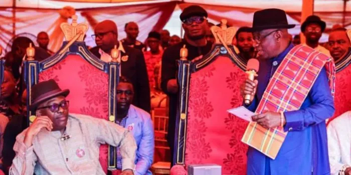 Jonathan Urges Fubara to Stay Focused Amid Rivers Crisis: “No One Becomes a General Without Fighting Wars”