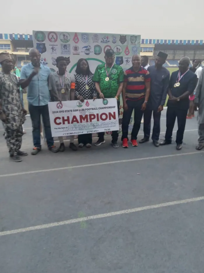 Rehoboth Football Academy Emerge champions of 2024 Oyo State GSM U-20 Football Championship