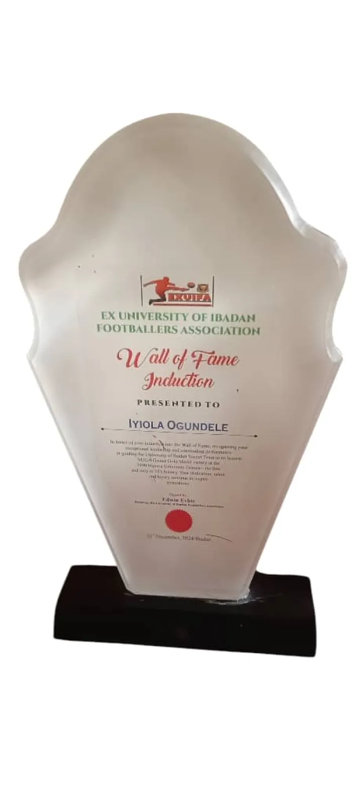 Ex-UI Footballers Induct FCT Sports Council Deputy Director Into The Wall of Fame