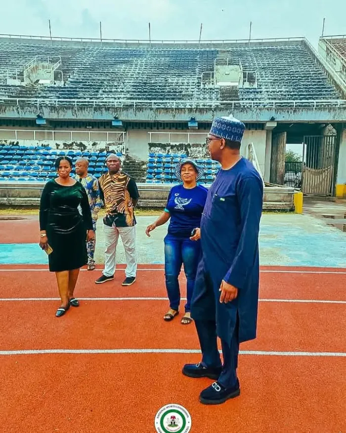 NSC Chairman Visits National Stadium Lagos, Bemoans State Of Deterioration