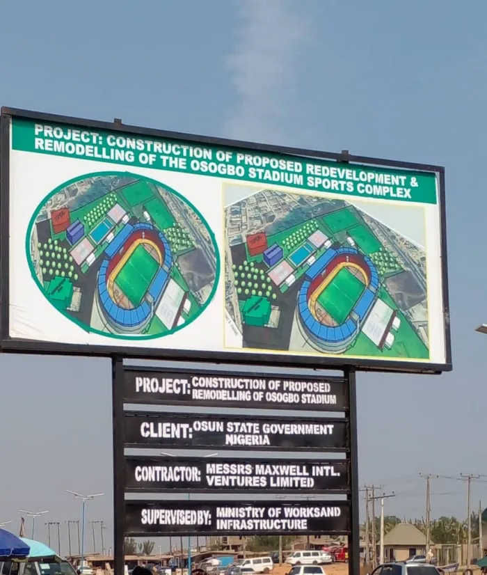 Osun State Governor Flags Off Osogbo Stadium Remodelling