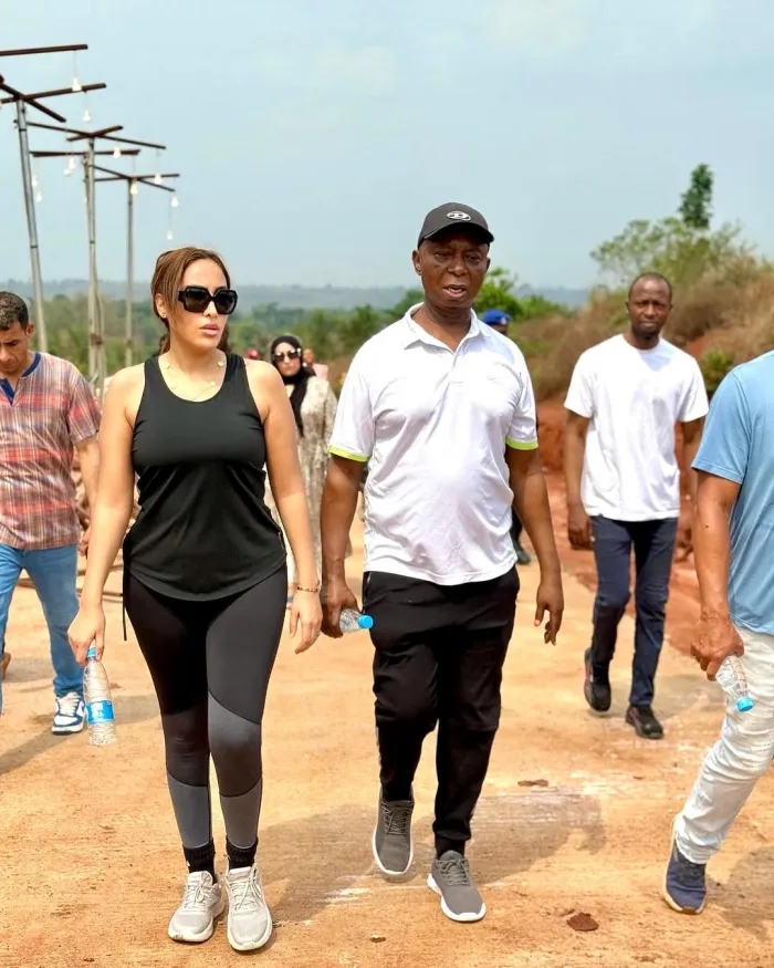 Regina Daniels’ Absence Sparks Reactions as Co-Wife Laila Charani Joins Ned Nwoko on Official Duty