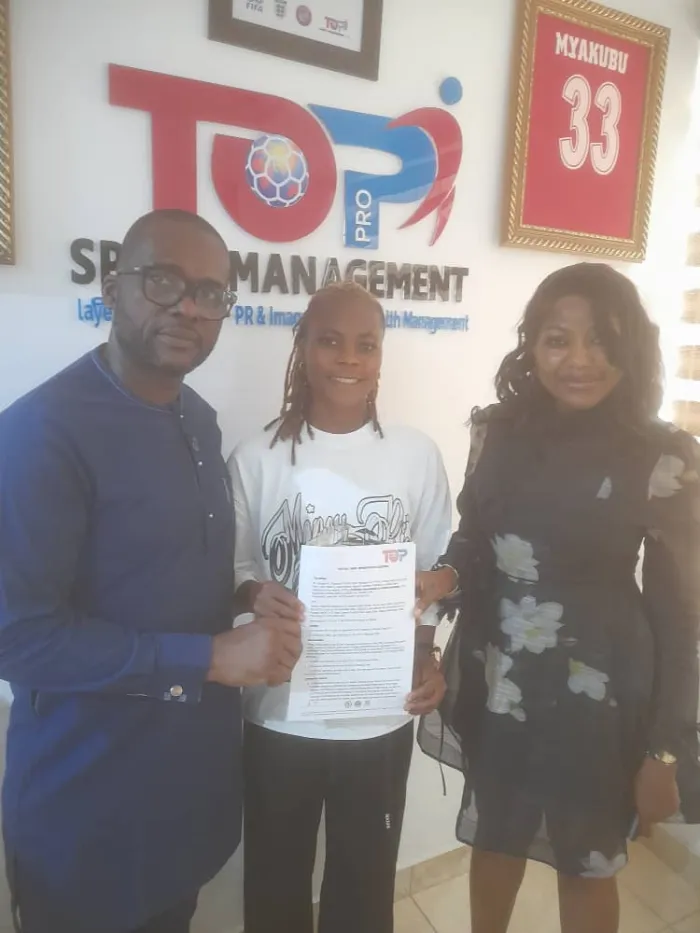 Super Falcons Defender Chidimma Ogbuchi Signs 2 years Management Deal With TopPro