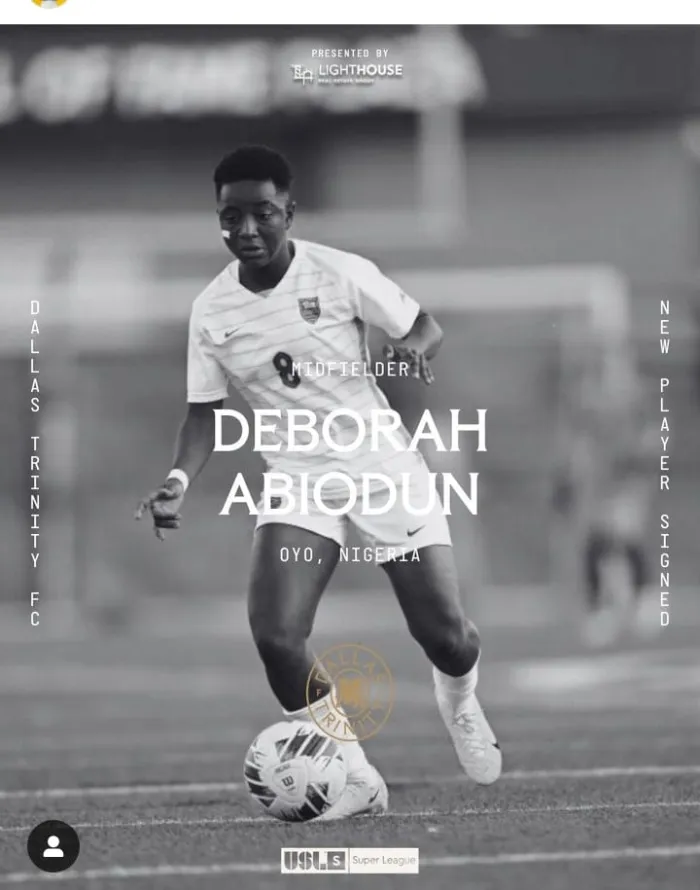 Super Falcons Midfielder Deborah Abiodun Joins Dallas Trinity FC on Loan