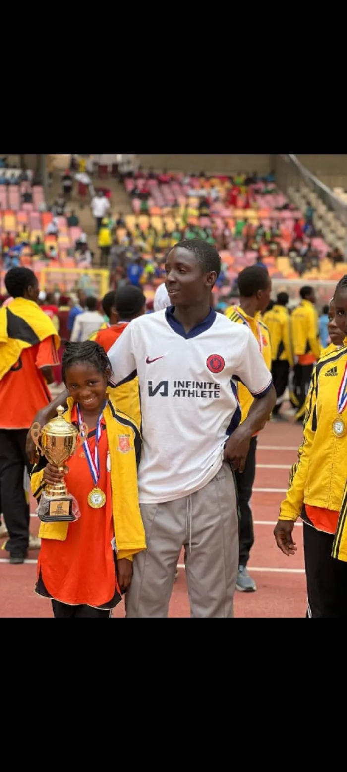 Young Athlete's Triumph: 10-Year-Old Okechukwu Favor Wins Gold at FCT Sports Festival With Fosla Academy