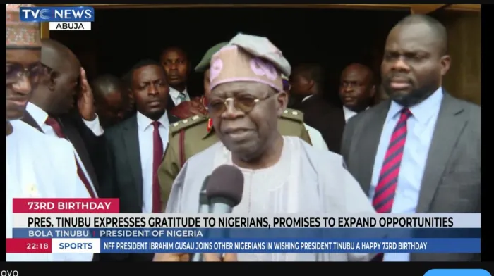 NFF President, Ibrahim Gusau Salutes President Ahmed Bola Tinubu At 73