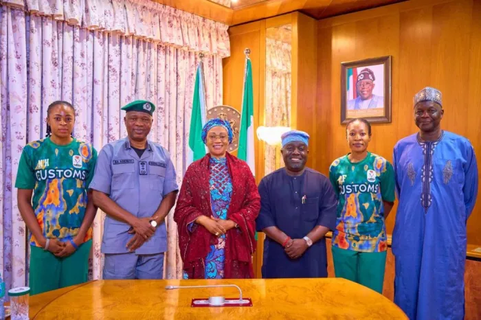 NSC DG Bukola Olopade Joins Nigeria Customs Service to Decorate First Lady, Senator Oluremi Tinubu as Grand Patron for Women's Volleyball Championship