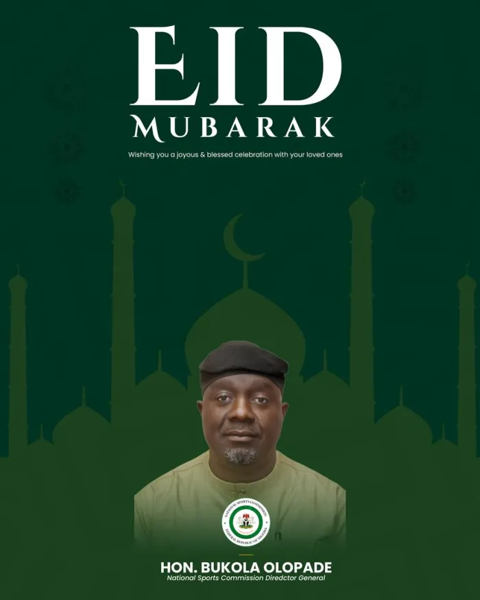 NSC DG, Hon. Bukola Olopade Felicitates with Muslim Faithfuls on Eid-el-Fitr