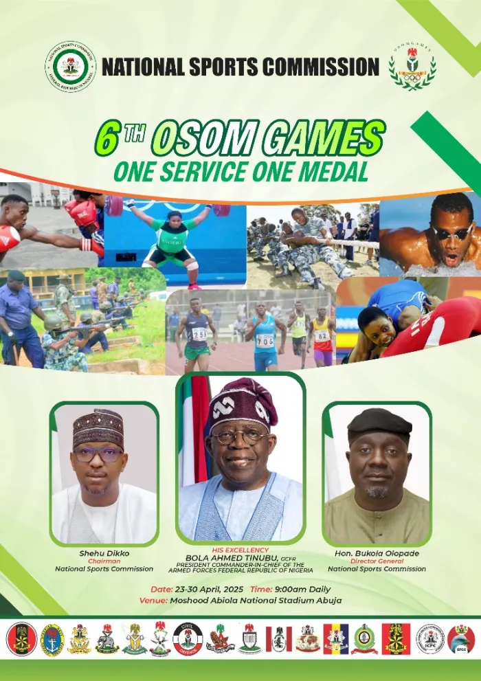 2025 One Service, One Medal Games Kick Off April 24 in Abuja