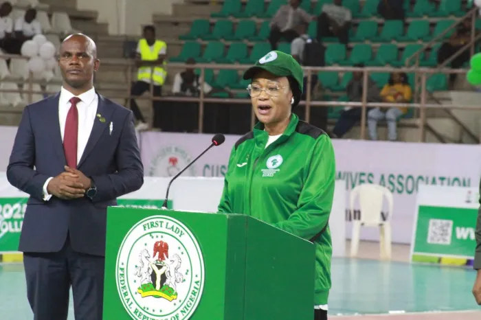 First Lady Senator Oluremi Tinubu Declares 39th Women African Volleyball Club Championship In Abuja