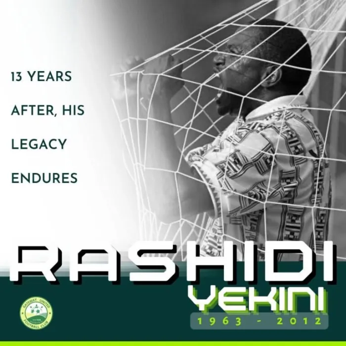 Gateway United Pays Tribute to Rashidi Yekini, 13 Years After His Passing