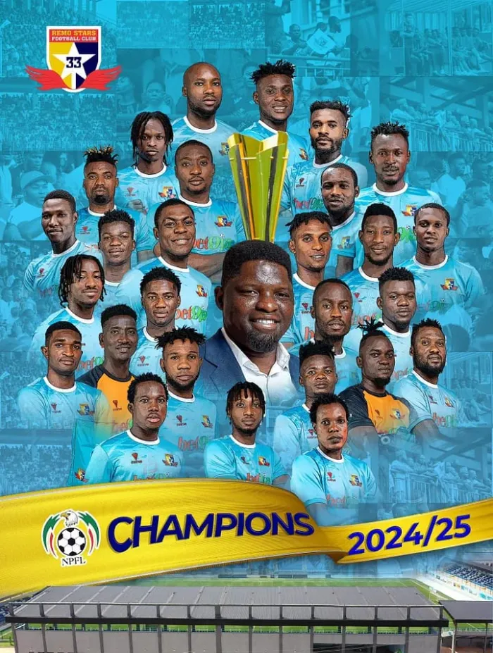 Road to the Title: How Remo Stars Conquered the 2024/2025 NPFL Season