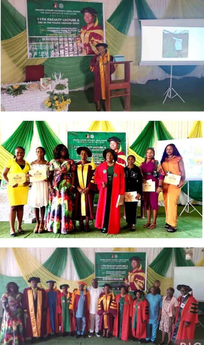 UNIZIK: Dr. Umeh Delivers Successful 11th Faculty of Agriculture (FAG) Lecture Series, FAG Honours Best Students With Merit and Cash Awards