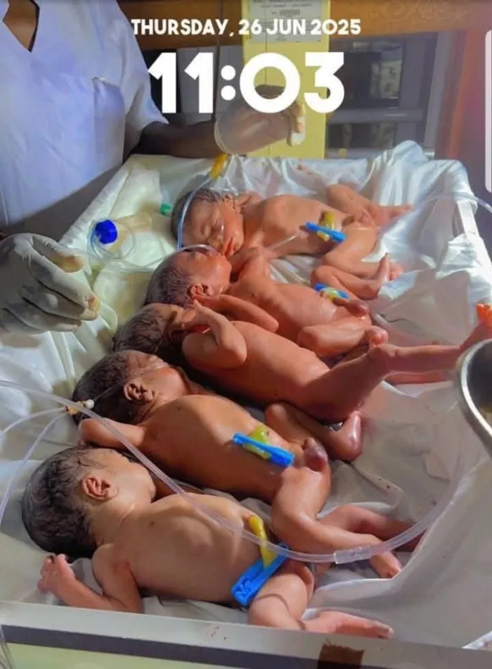 NSUKKA WOMAN BORN FIVE BABIES ON HER 5TH WEDDING ANNIVERSARY AFTER FIVE YEARS WITHOUT BELLE