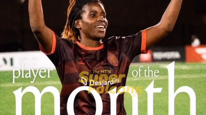 Super Falcons Star Esther Okoronkwo Named Player of the Month in Canadian Northern Super League