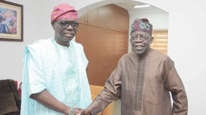 Tinubu Receive Sallah Visitors for Lagos, Sanwo-Olu Talk Say No Wahala Between Dem