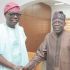 Tinubu Receive Sallah Visitors for Lagos, Sanwo-Olu Talk Say No Wahala Between Dem