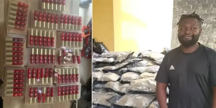 Delta Chief Broda ‘Warri Kinsman’ and Others Don Jam Wahala – NDLEA Catch Cocaine Wey Dem Hide Inside Lipstick, C of O Wey Dey Go Saudi and UK