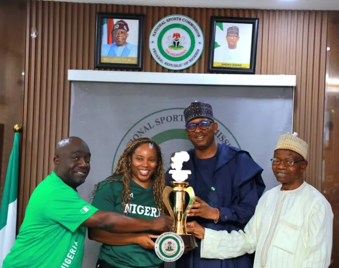 D’Tigress Visit National Sports Commission Ahead of 2025 Afrobasket Title Defense
