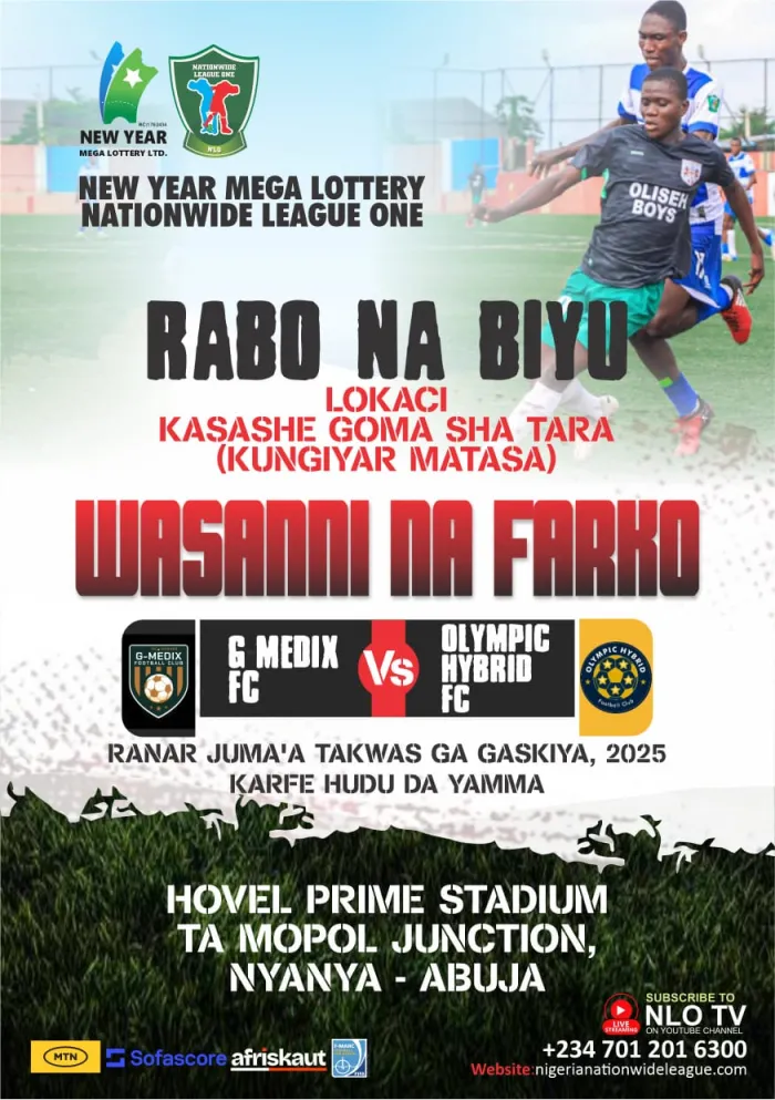 G Medix FC, Olympic Hybrid FC Clash In 2025 NLO U19 Season Opener