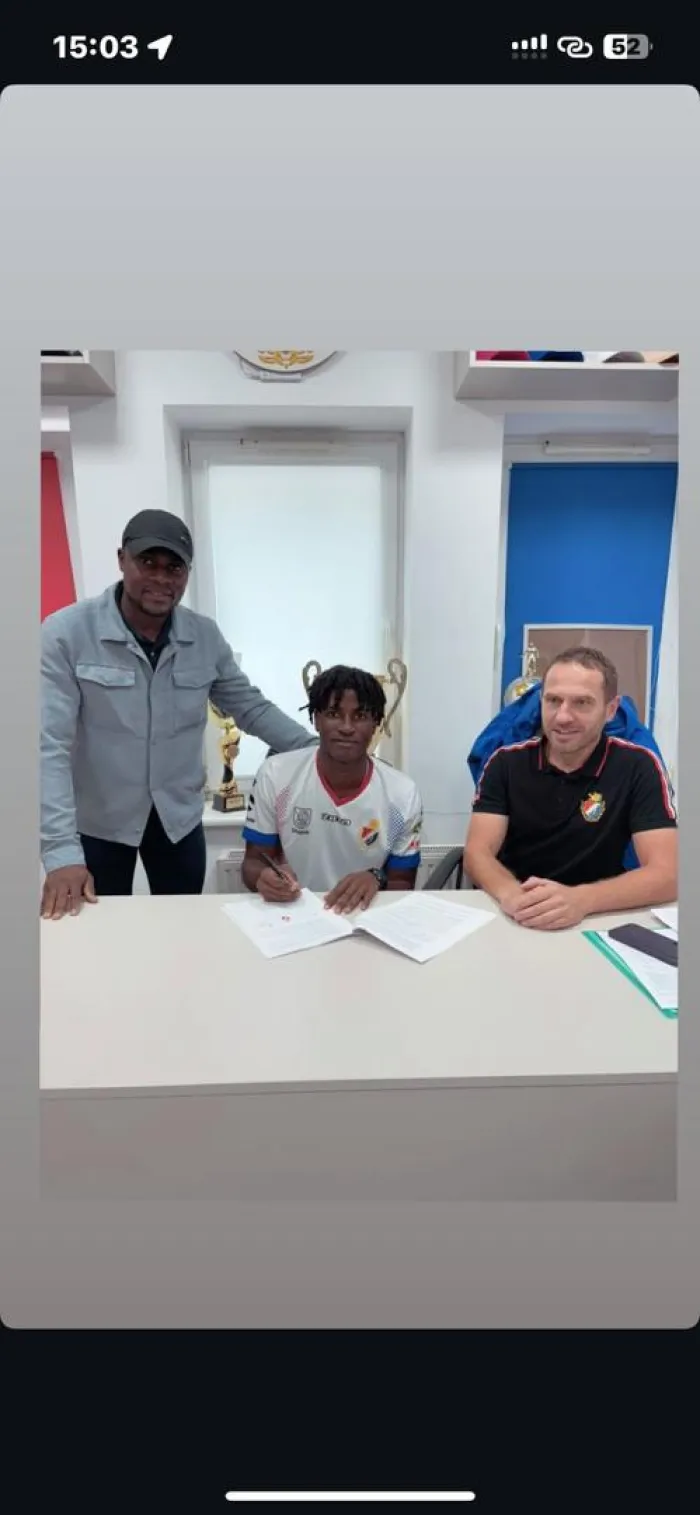 Polish Club GRYF SLUPSK Hand Nigeria Teenager Adekunle Fuad Adetola Pro Contract