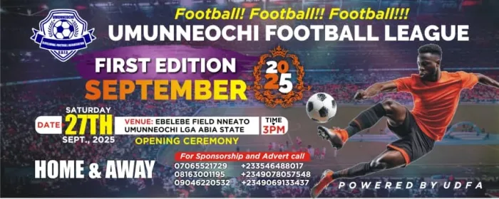 Umunneochi Divisional Football League Debuts with High Hopes and Grassroots Passion