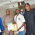 NFF President Gusau Reaffirms Commitment to Football Development, Receives Award in Uyo