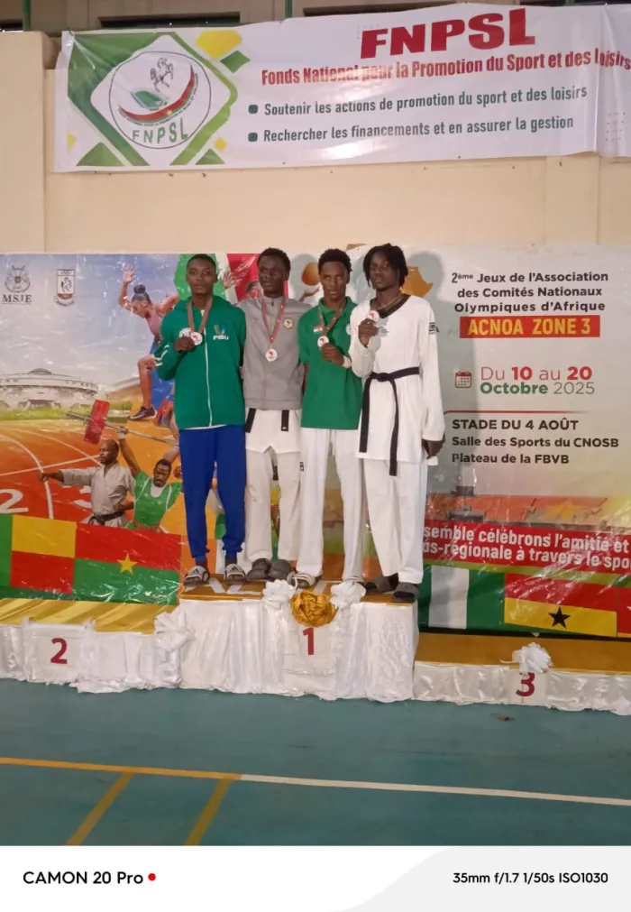 ANOCA Zone III Games : Team Nigeria sweeps 2 Taekwondo silver medals in Ouagadougou*