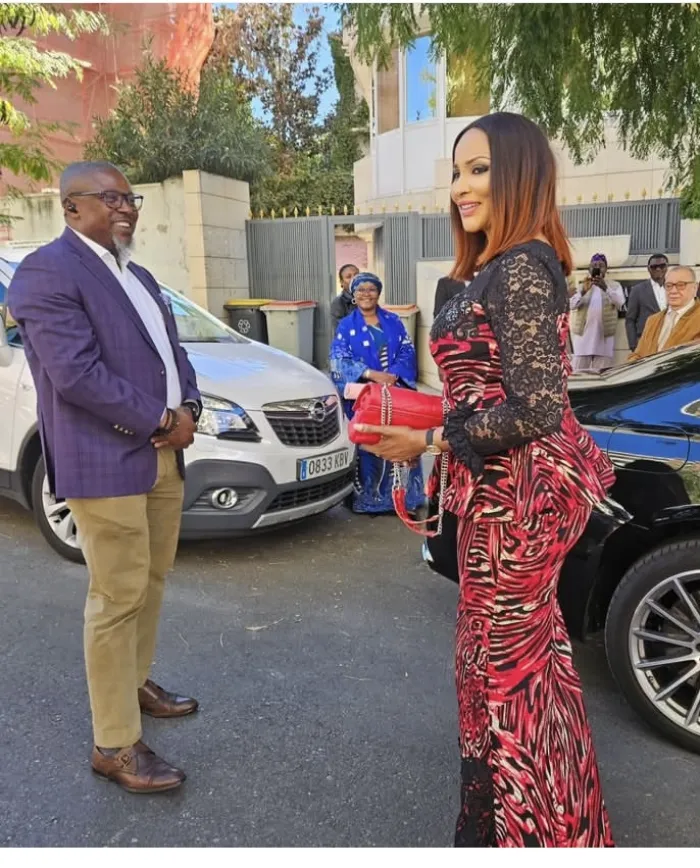 Bianca Ojukwu Returns to Nigerian Embassy in Spain After 10 Years, Reunites with Old Memories and Celebrates Music Legend