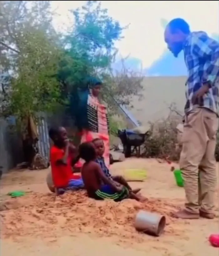 DNA Test Wahala: Video Show Man Allegedly Bury 4 Pikin Alive After E Find Say Dem No Be E Own