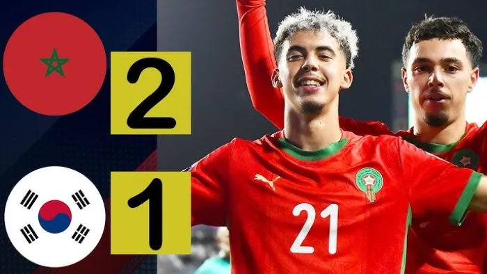 FIFAU20WC: Atlas Lions of Morocco Devour Red Devils of South Korea 2-1 to Move into the Quarterfinals.