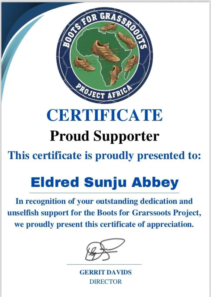 ACC President Eldred Sunju Abbey Commends Boots for Grassroots Project for Transformative Community Impact