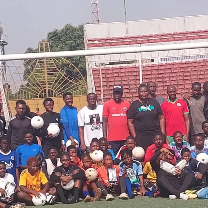 Ex Super Falcons Keeper, Judith Chime, Admonishes Young Girls On Importance Of Education As 'Goalkeeping Clinic' Ends In Style