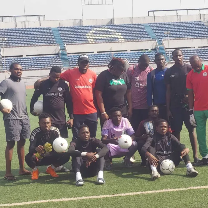 Ex Super Falcons Keeper, Judith Chime, Admonishes Young Girls On Importance Of Education As 'Goalkeeping Clinic' Ends In Style
