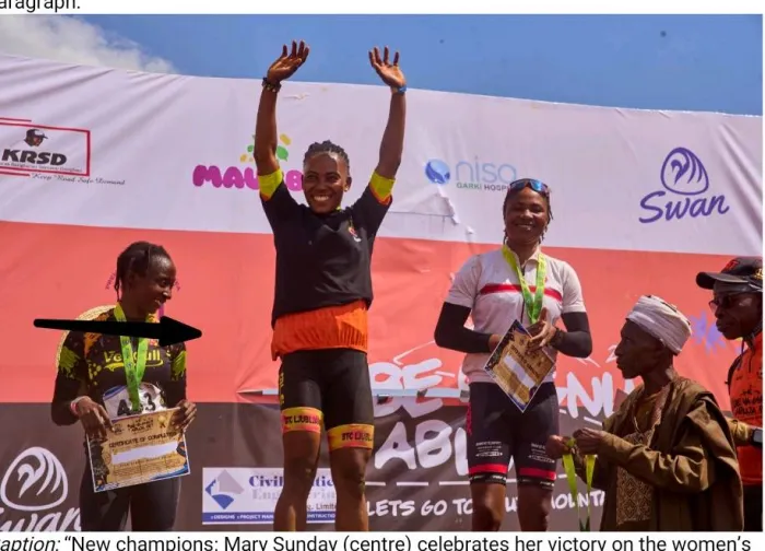 Fanam Rumum,Mary Sunday Shine as New Champions Emerge in Abuja Chaingang MTB Festival