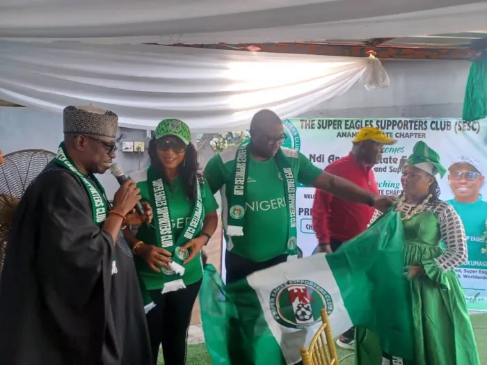SESC President, Prince Okumagba Officially Inaugurates Anambra State Chapter of Super Eagles Supporters Club