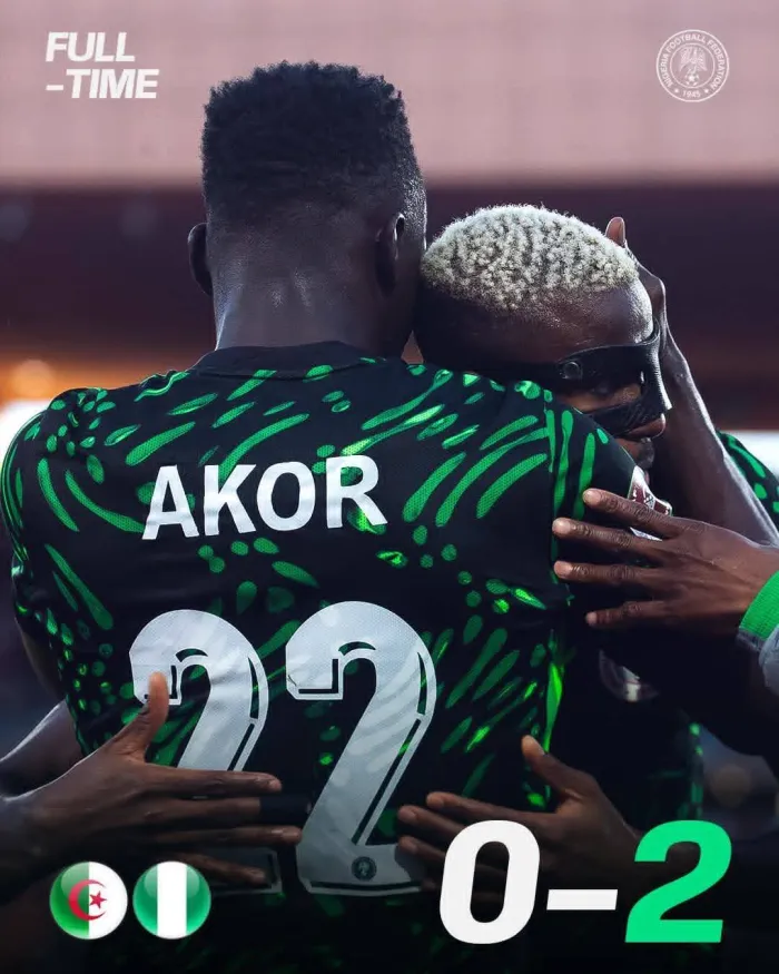 AFCON 2025: Super Eagles Soar into Semifinals with Commanding 2–0 Victory over Algeria