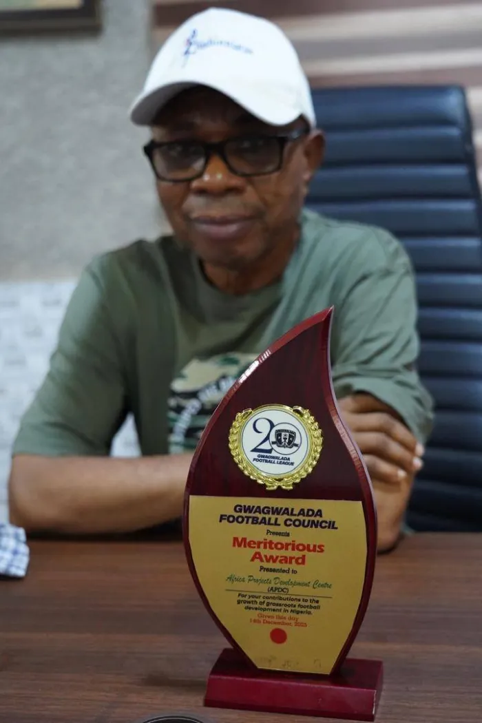 APDC Honored for Outstanding Contribution to Youth Football Development in Gwagwalada